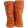 thumbnail image 1 of Women Winter Faux Mongolian Fur Knee High Snow Boots Fluffy Warm Long Boots Outside Big Size, 1 of 2