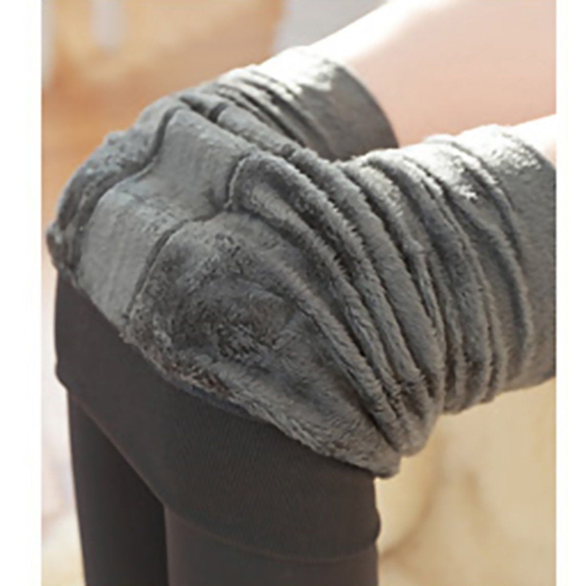 Women Winter Fleece Legging Pants Thick Velvet High Waist Stretchy