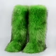 thumbnail image 1 of Women Winter Fluffy Faux Fur Knee High Snow Boots Girl's Over-the-Knee Furry Warm Boots Stylish Winter Footwear Shoes, 1 of 4
