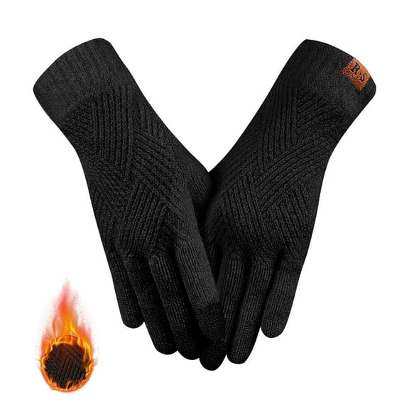 Winter Gloves for Women Touch Screen Elastic Thermal Knit Lining Warm Gloves for Cold Weather