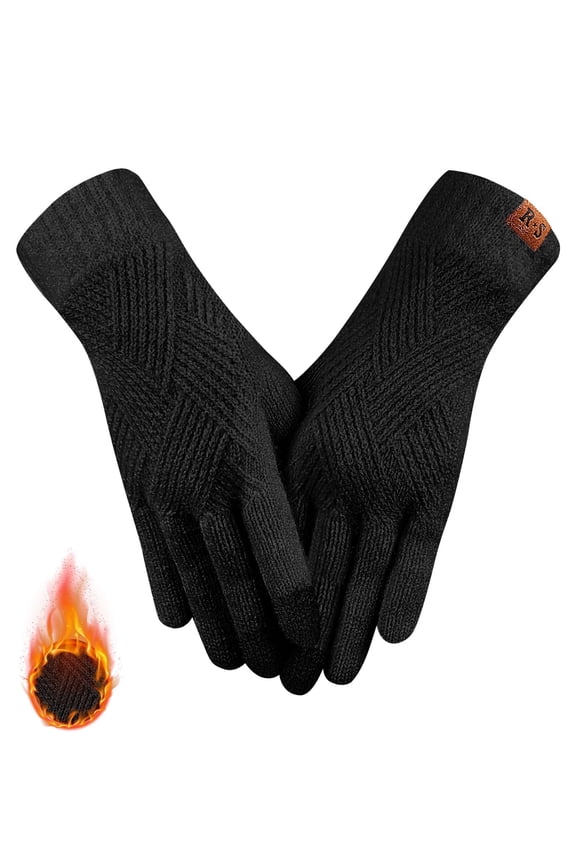 Winter Gloves for Women Touch Screen Elastic Thermal Knit Lining Warm Gloves for Cold Weather