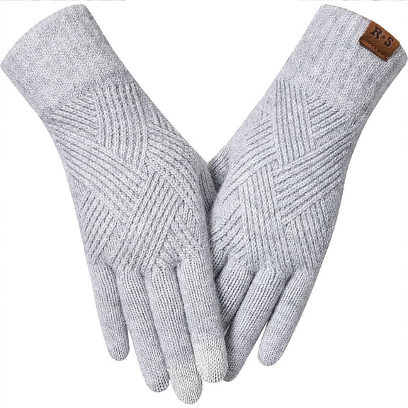Winter Gloves for Women Touch Screen Elastic Thermal Knit Lining Warm Gloves for Cold Weather