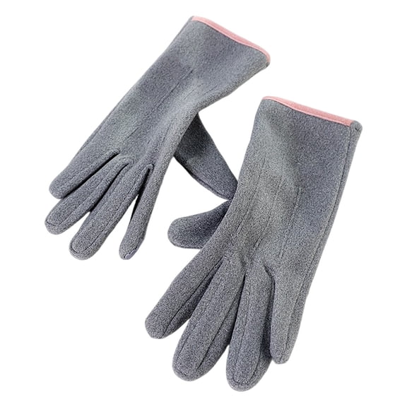 Women Winter Gloves Touchscreen Thermal Fleece Lined Windproof Elastic Cuff Gloves for Cold Weather Outdoor Daily Wear