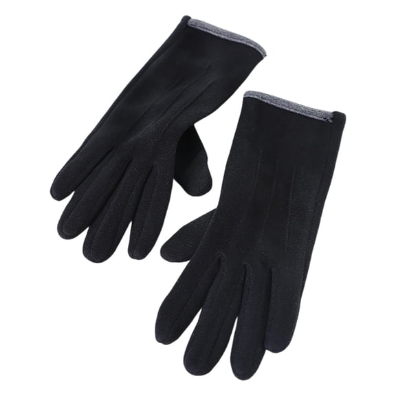 Women Winter Gloves Touchscreen Thermal Fleece Lined Windproof Elastic Cuff Gloves for Cold Weather Outdoor Daily Wear