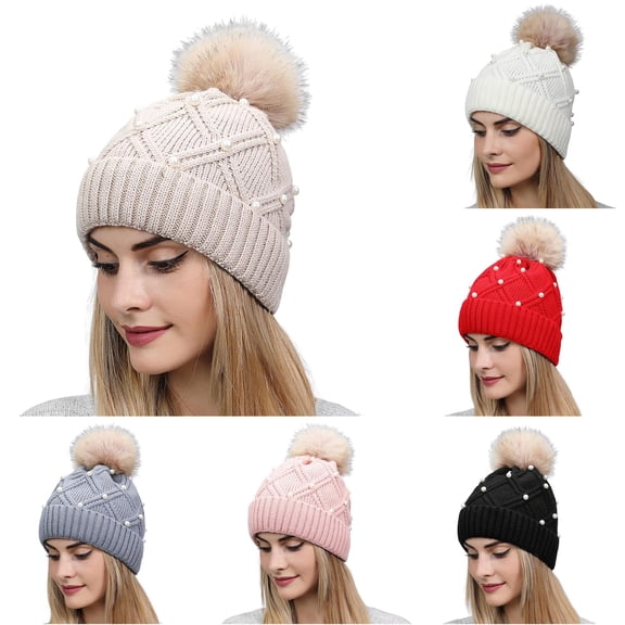 Women Winter Hat Warmer Casual Multicolor Women Hats Knit Baseball Caps Hats for Men One Size