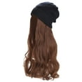 thumbnail image 1 of Women Winter Hat Wig Knit Long Straight Wavy Curly Hair for Parties Daily Weddings Comfortable Warm 1pc, 1 of 3