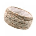 thumbnail image 1 of Women Winter Headband Ear Warmer Headbands Autumn Winter Warm Fuzzy Knit Head Wrap Fleece Lined Earmuffs, 1 of 7