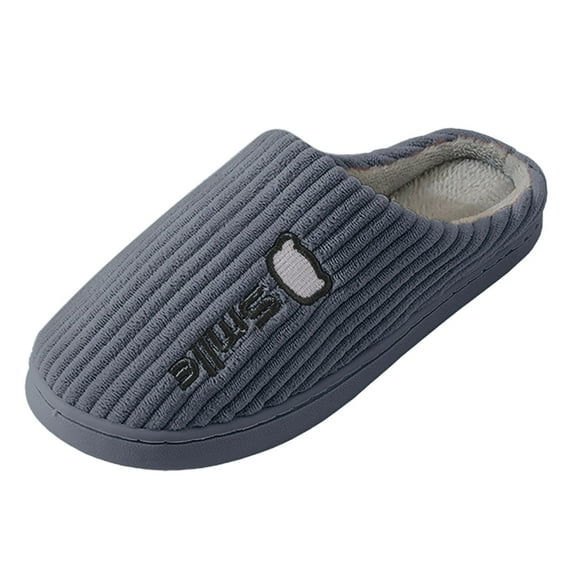 Women Winter Home Embroidered Cotton Slides Slippers Casual Home Shoes