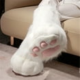 thumbnail image 1 of Women Winter Lovely Faux Fur Snow Boots Cute Animal Paw Boots Mid-Calf Boots One Size Fits All, 1 of 1