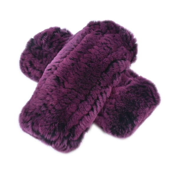Women Winter Mittens Gloves Artificial Feeding Rabbit Fur Hand Warmer Knitted Warm Mittens