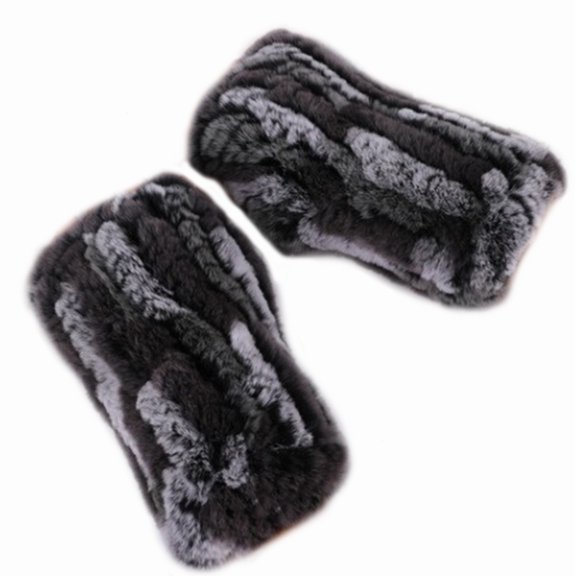 Women Winter Mittens Gloves Artificial Feeding Rabbit Fur Hand Warmer Knitted Warm Mittens
