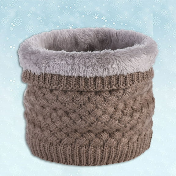 Women Winter Neck Warmer Gaiter Double Layer Soft Lined Thick Knit Scarf Windproof Fashion Scarfs for Women Silk Ski for Women Kerchief for Women Dome Cap for Men Neck Covers for Skiing Face Scarf for