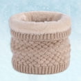 thumbnail image 1 of Women Winter Neck Warmer Gaiter Double Layer Soft Lined Thick Knit Scarf Windproof Fashion Scarfs for Women Silk Ski for Women Kerchief for Women Dome Cap for Men Neck Covers for Skiing Face Scarf for, 1 of 3