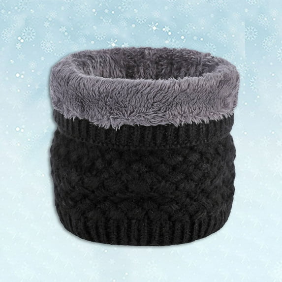 Women Winter Neck Warmer Gaiter Double Layer Soft Lined Thick Knit Scarf Windproof Fashion Scarfs for Women Silk Ski for Women Kerchief for Women Dome Cap for Men Neck Covers for Skiing Face Scarf for