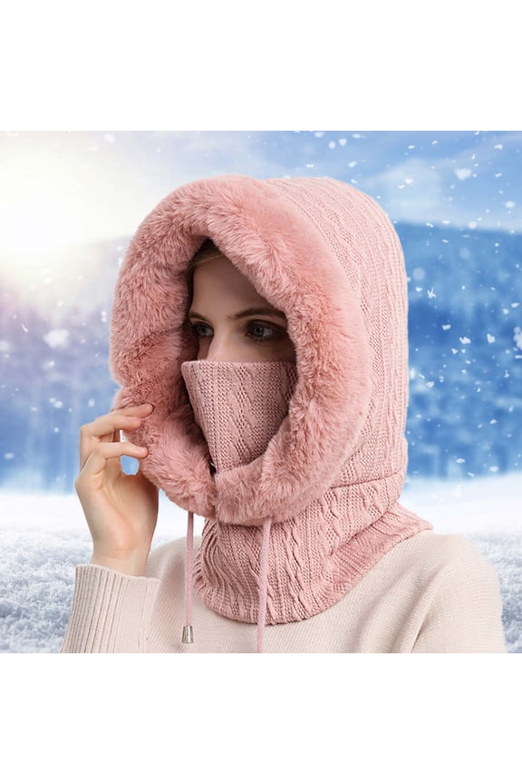 Women Winter Outdoor Riding Headgear Cold-Proof Ski Cap Warm Bib Face Integrated Cold-Proof Hood Hat Winter Caps for Men Warm Mens Flannels Winter Plaid Hats for Men Hat Forever Hats Mens Lumber Hat