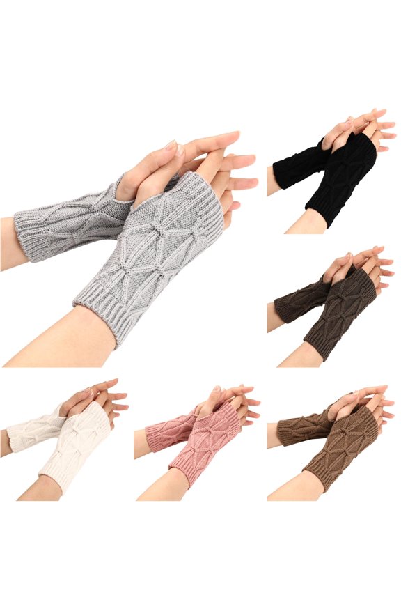 Women Winter Outdoor Windproof Warm Thermal Touchscreen Compatible Elastic Cozy Lined Mittens