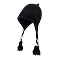 thumbnail image 1 of ZQUUVOU Women's Basic Cuffed Beanie with Foldover Ear Protection Solid Color Versatile Winter Accessory Soft Touch Washable Black, 1 of 2