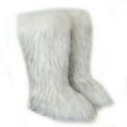 thumbnail image 1 of Women Winter Plush Faux Fur Knee High Snow Boots Fluffy Warm Long Boots Outside Big Size, 1 of 2