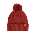 thumbnail image 1 of ZQUUVOU Women Winter Pompom Beanie Hat with Warm Lined Cable Pom Pom Beanie Hat Skull Cap Red, 1 of 5