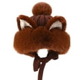 thumbnail image 1 of Women Winter Pompom Beanie Hats Autumn Winter Warm Fox Cat Plush Knitted Wool Hat Outdoor Ski Cap Ears Ear Protection Hat, 1 of 2