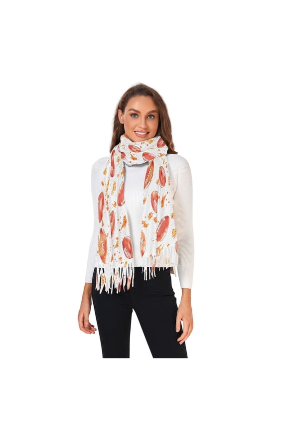 Women Winter Scarves Fashion Pashmina Shawl Wraps Long Blanket Scarf for Fall Spring Rugby with Fire