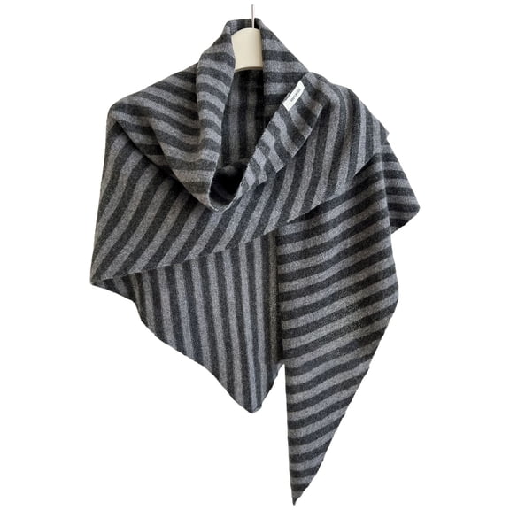 Women Winter Shawl Scarf Wool Triangular Wrap Soft Warm Oversized Neck Cover Fashionable Cold Weather Accessory