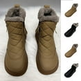 thumbnail image 1 of Women Winter Snow Boots Waterproof Warm Thick Sole Fashionable Outdoor Short Booties, 1 of 7