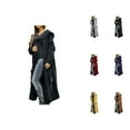 thumbnail image 1 of Women Winter Solid Solid Knitted Loose Hooded Long Cardigan Sweater Pocket Coat Cardigan Sweaters for Women, 1 of 2
