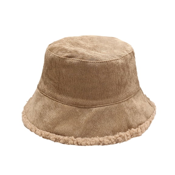 Women Winter Spring Hat Solid Color Fashion Corduroy Warm Hat Fisherman Hat Sunscreen Warm Winter Outdoors Hat