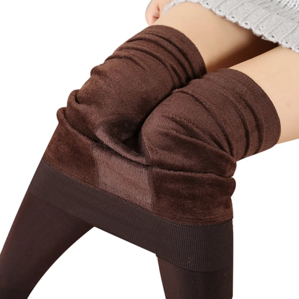 Women Winter Thick Warm Fleece Lined Thermal Stretchy Slim Skinny