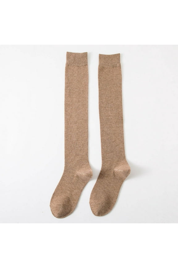 Women Winter Thickening Warm Medium Length Over Knee Socks Keep Warm Sock High The Knee Lightweight Socks Patterned Tights Tan Compression Stockings for Women Fishnet Rave Stockings Bulk Ans Tights