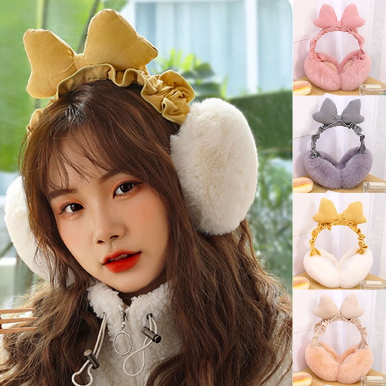 Faux Fur Ear Warmer Headband – Soft Stretch Winter Earmuff 81kytCt-HAL._AC_UY1000_.jpg main image 4