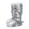 thumbnail image 1 of Women Winter Warm Fluffy Faux Mongolian Fur Knee High Snow Boots Girl's Stylish Thick Sole Long Boots, 1 of 4