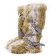 thumbnail image 1 of Women Winter Warm Fluffy Faux Mongolian Fur Knee High Snow Boots Girl's Stylish Thick Sole Long Boots, 1 of 5