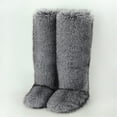 thumbnail image 1 of Women Winter Warm Plush Solid Faux Fur Knee High Snow Boots Female Outside Footwear Y2K Big Size Shoes, 1 of 2