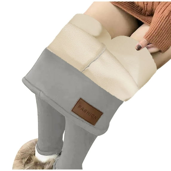 Women Winter Warm Thick Leggings Sherpa Fleece Lined Stretchy Soft Thermal Pants High Waist Tights