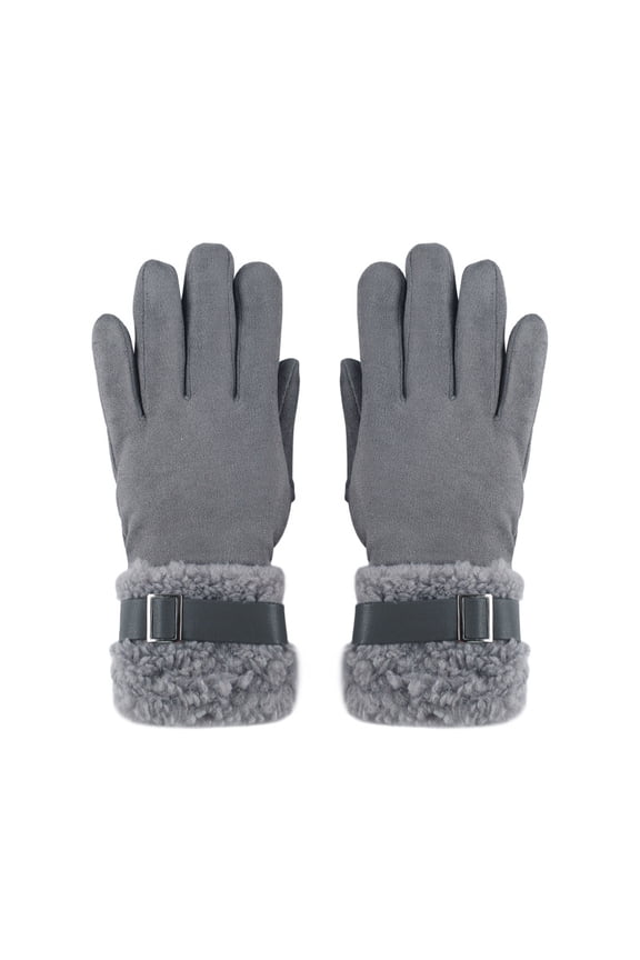 Women Winter Warm Touch Screen Soft Windproof Lined Thick Gloves for Snow Skiing in Clod Weather
