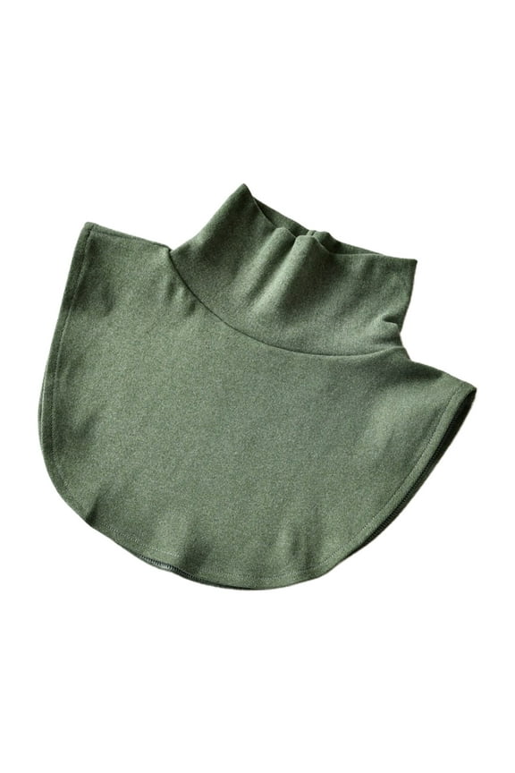 Women Winter Warm Turtleneck Dickey False Fake Collar Simple Solid Color Detachable Half Top Shirt Sweater Hoodie Decorative Clothing Accessories