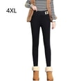 thumbnail image 1 of Women Winter Wool Fleece Thermal Leggings Thicken Warm Skinny High Waist Pants BLACK-4XL, 1 of 8