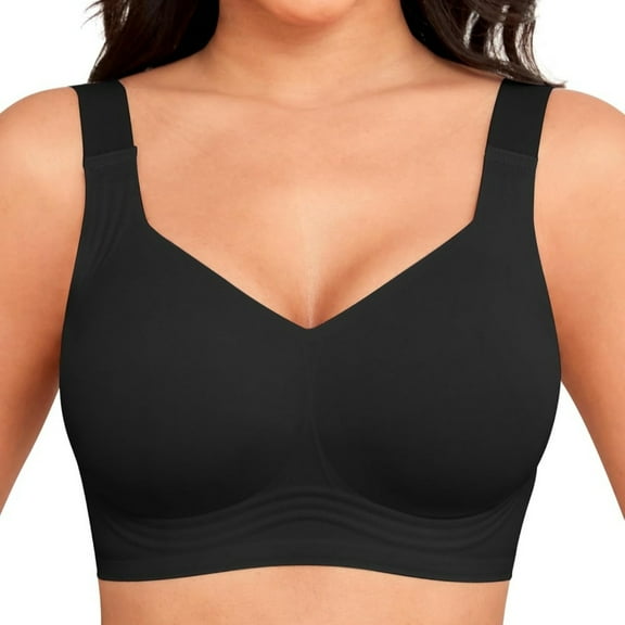Women Wirefree Bras for Women Full Coverage No Underwire Everyday Bras Comfortable Wireless Padded Bras