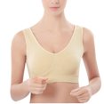 thumbnail image 1 of Women Wirefree Seamless Sport Bra Girl Breathable Push Up Yoga Running Top, 1 of 3