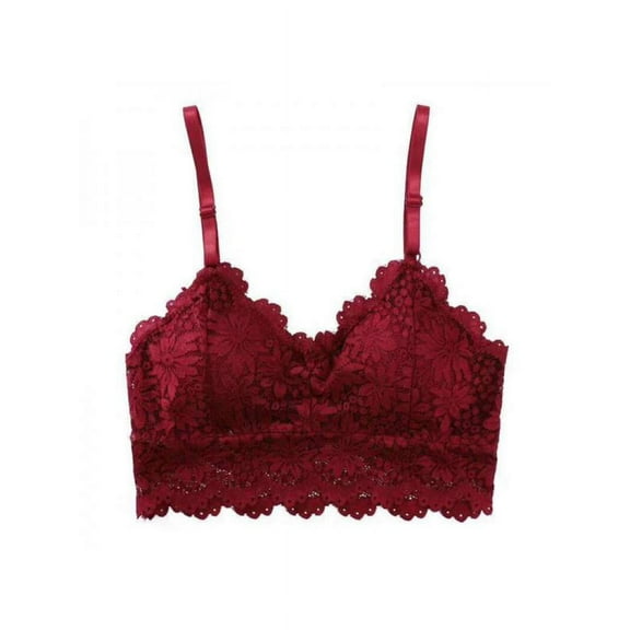 Women Wireless Back Lace Bra Soft Brassiere Underwear Lingerie Intimates