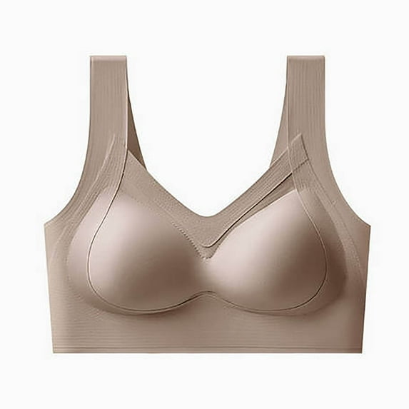 Women Wireless Bra Seamless Full Coverage Comfortable Everyday Bras Push Up Solid Color Bralette