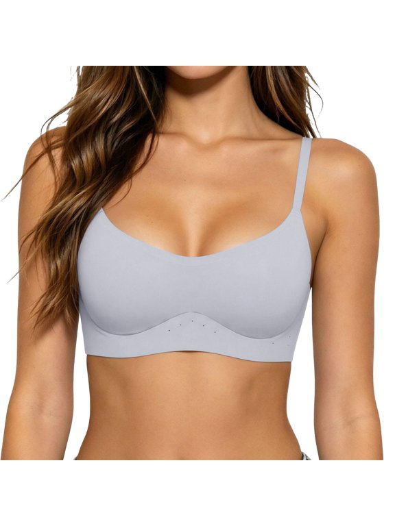 Women Wireless Bra Supportive Convertible Bras No Underwire Push Up Bralette Full Coverage Plus Size