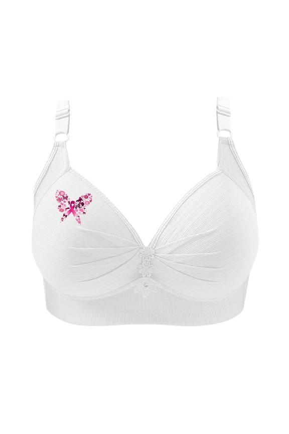 Women Wireless Bras with Soft Support Regular and Plus Size Comfy Seamless Full Coverage Sport Bralettes Underwear White XX-Large