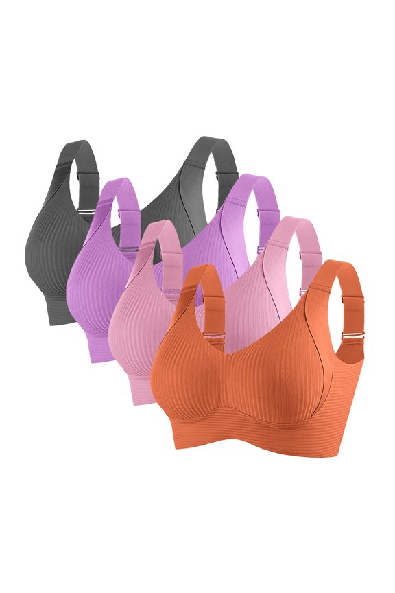 Women Wireless Comfortable Soft Bras Full Coverage No Show Everyday Breathable Non Chafing Bras