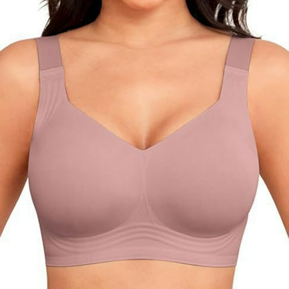 Women Wireless Comfortable Soft Bras Full Coverage No Show Everyday Breathable Non Chafing Bras