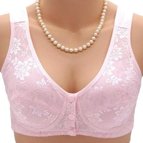 Women Wireless Cotton Bras Lingerie Front Close T-back Bra Leisure Comfortble Underwear