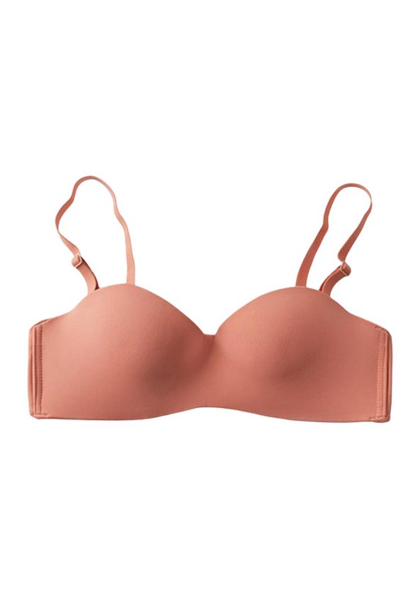 Women Wireless Strapless Bra Solid One-pieces Gather Thin Brassiere Top