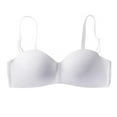 thumbnail image 1 of Women Wireless Strapless Bra Solid One-pieces Gather Thin Brassiere Top, 1 of 8